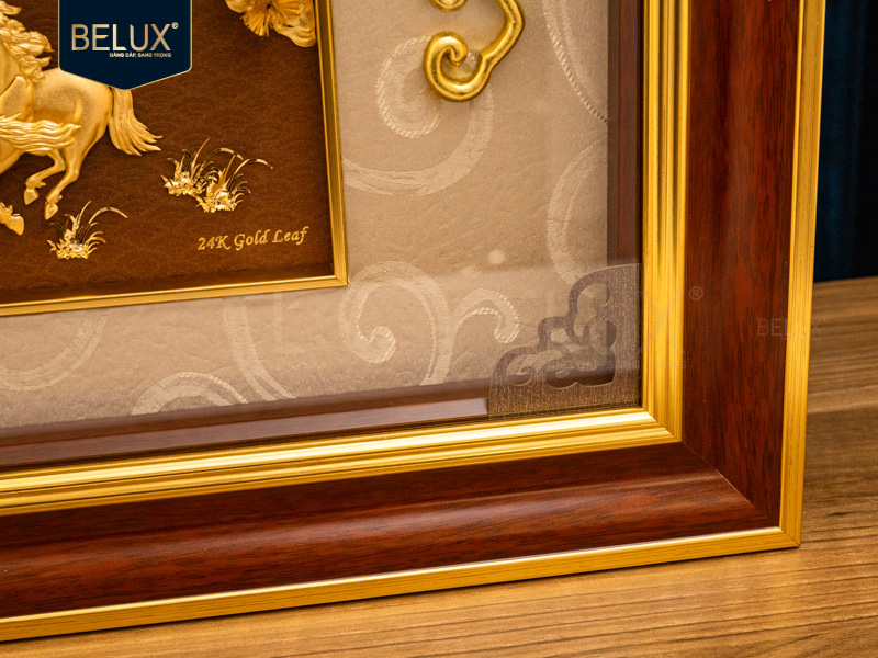 Tranh Mã Đáo Thành Công Mạ Vàng 24k Mẫu 7